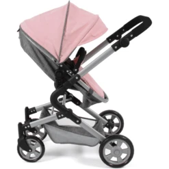 BAYER CHIC 2000 Combi Poppenwagen Lia Melange Grijs-roze -Winkel Voor Babyproducten bayer chic 2000 combi poppenwagen lia melange grijs roze a281692 4