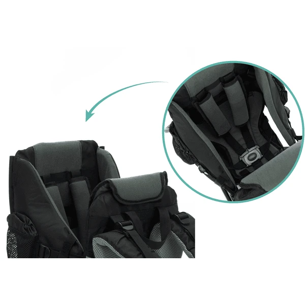 Fillikid Rugdrager Explorer Zwart 3 Fillikid Rugdrager Explorer Zwart - Afbeelding 3