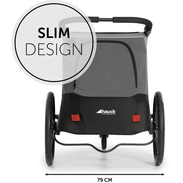 Hauck 2in1 Fietskar En Buggy Dryk Duo Grijs 4 Hauck 2in1 Fietskar En Buggy Dryk Duo Grijs - Afbeelding 4