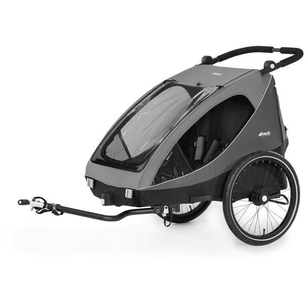 Hauck 2in1 Fietskar En Buggy Dryk Duo Grijs 1 Hauck 2in1 Fietskar En Buggy Dryk Duo Grijs