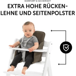 Hauck Kinderstoelkussen Alpha Cosy Select Waffle Piqué Olive -Winkel Voor Babyproducten hauck kinderstoelkussen alpha cosy select waffle pique olive a371645 4