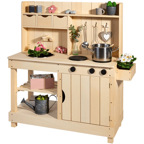 MUDDY BUDDY Buitenspeelkeuken "Explorer" Naturel 1 MUDDY BUDDY Buitenspeelkeuken "Explorer" Naturel