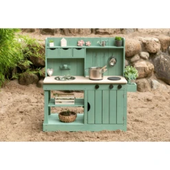 MUDDY BUDDY Buitenspeelkeuken "Explorer" Saliegroen -Winkel Voor Babyproducten muddy buddy buitenspeelkeuken explorer saliegroen a412341 4