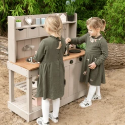 MUDDY BUDDY Buitenspeelkeuken "Explorer" Warm Grijs -Winkel Voor Babyproducten muddy buddy buitenspeelkeuken explorer warm grijs a412340 4