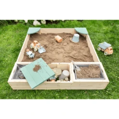 MUDDY BUDDY Zandbak "Beach Rebel" Naturel Saliegroen -Winkel Voor Babyproducten muddy buddy zandbak beach rebel naturel saliegroen a412352 4