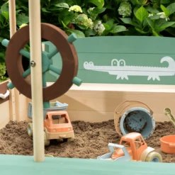 MUDDY BUDDY Zandbak "Jungle King" Natural-salie-mokka -Winkel Voor Babyproducten muddy buddy zandbak jungle king natural salie mokka a412349 4