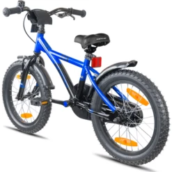 PROMETHEUS BICYCLES ® Kinderfiets 16", Blauw Zwart Met Zijwieltjes -Winkel Voor Babyproducten prometheus bicycles kinderfiets 16 blauw zwart met zijwieltjes a376639 2