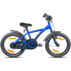 PROMETHEUS BICYCLES ® Kinderfiets 16", Blauw Zwart Met Zijwieltjes -Winkel Voor Babyproducten prometheus bicycles kinderfiets 16 blauw zwart met zijwieltjes a376639 3