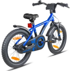PROMETHEUS BICYCLES ® Kinderfiets 16", Blauw Zwart Met Zijwieltjes -Winkel Voor Babyproducten prometheus bicycles kinderfiets 16 blauw zwart met zijwieltjes a376639 4